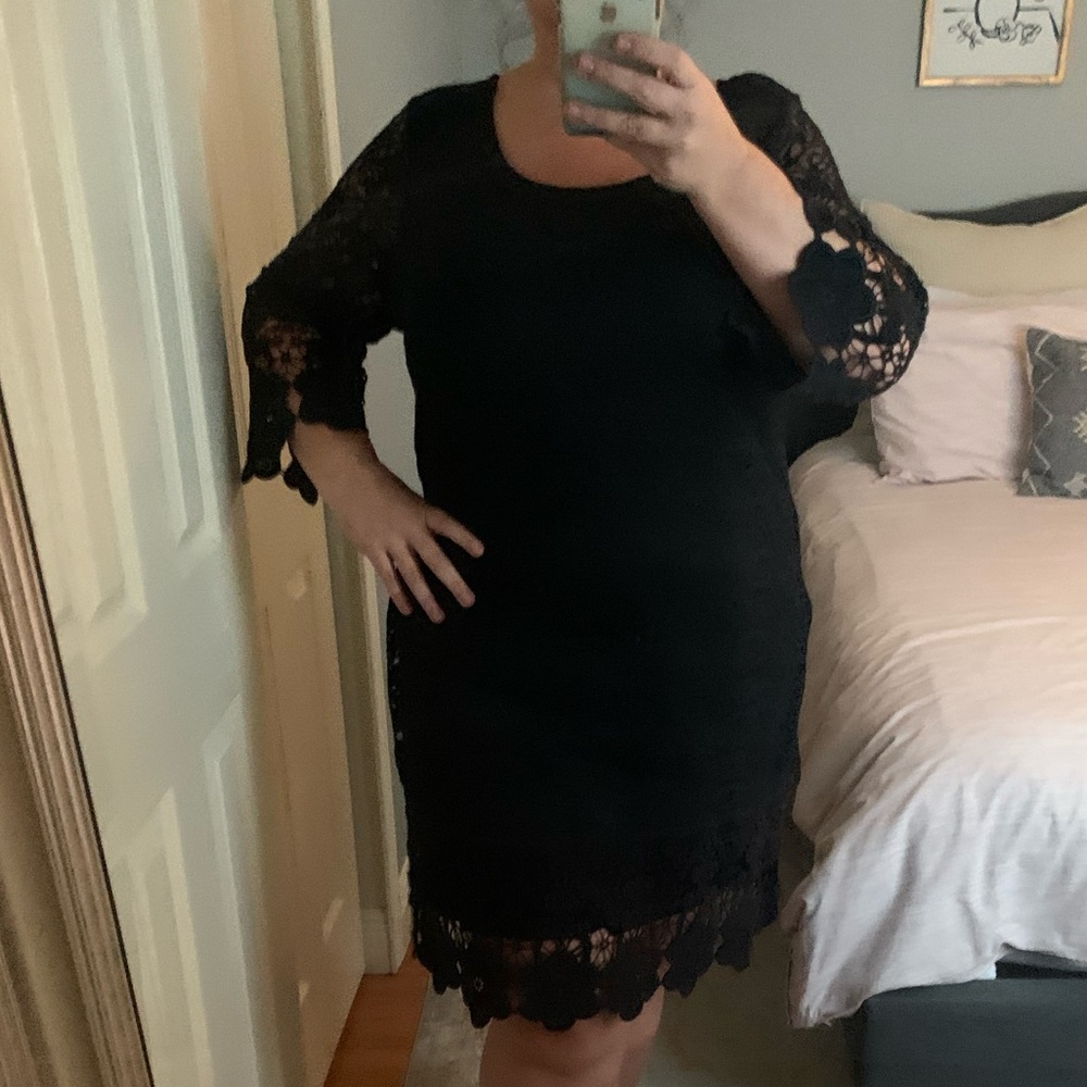 Black lace Alfani dress - 3x